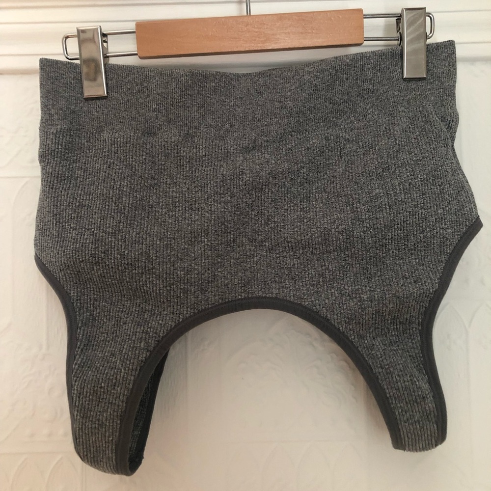 Ribbed grey sport bra  XXL